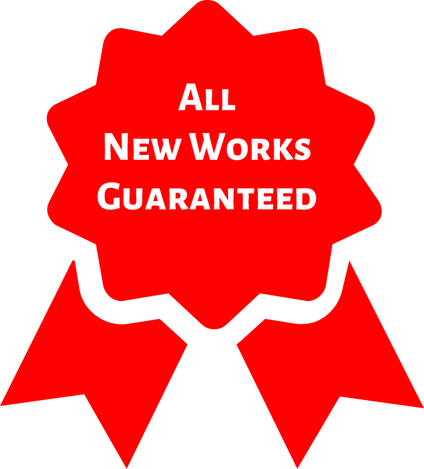 All new works guaranteed